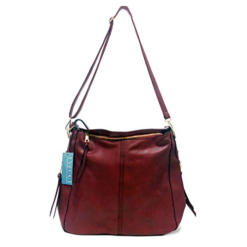 EVEOUT Bolso de cuero vegano suave para mujer,Bolsos de Mano Retro, Bolso de Hombro con Asa Superior para el Trabajo Casual, Bolso Clásico de Hobo con Borla Bolsas de Viaje para Mujer