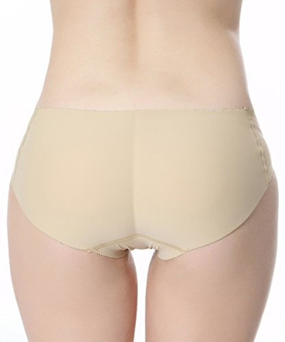 Everbellus Bragas Push Up Con Relleno Extremo para Mujer Beige Small