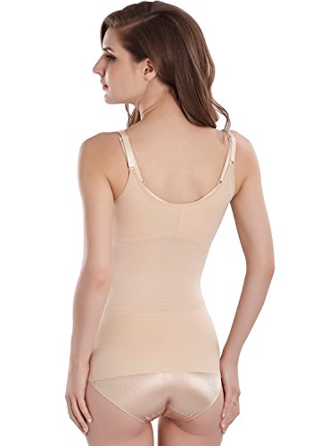 Everbellus Camiseta Moldeadora Faja Reductora de Abdomen y Cintura Body Shaper Efecto Push Up para Mujer Beige Medium Everbellus Camiseta Moldeadora Faja Reductora de Abdomen y Cintura Body Shaper Efecto Push Up para Mujer Beige Medium