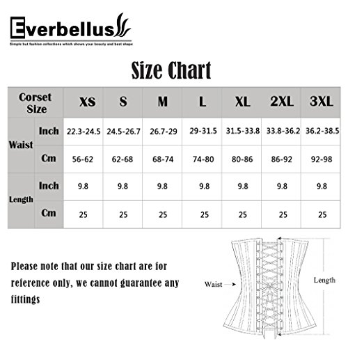 Everbellus - Corsé de rehabilitación para la cintura, transpirable, de látex, para mujer - Beige -