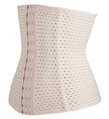 Everbellus - Corsé de rehabilitación para la cintura, transpirable, de látex, para mujer - Beige - Everbellus - Corsé de rehabilitación para la cintura, transpirable, de látex, para mujer - Beige -