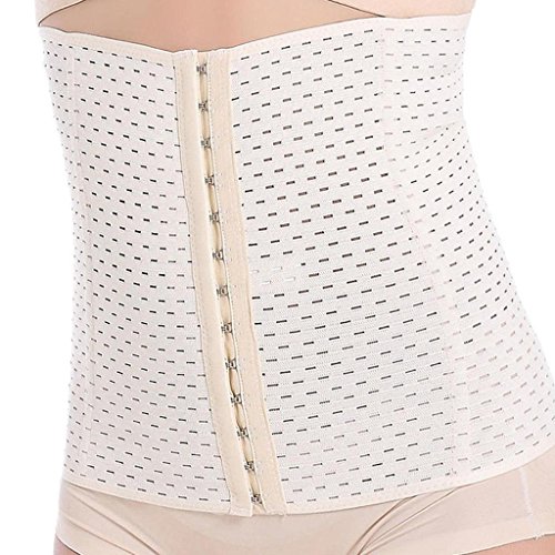 Everbellus - Corsé de rehabilitación para la cintura, transpirable, de látex, para mujer - Beige - Everbellus - Corsé de rehabilitación para la cintura, transpirable, de látex, para mujer - Beige -