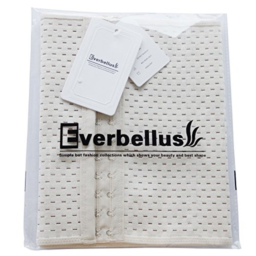 Everbellus - Corsé de rehabilitación para la cintura, transpirable, de látex, para mujer - Beige -