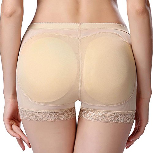 Everbellus Faja Bragas Control Fuerte con Almohadillas Levanta Glúteos para Mujer Beige Medium