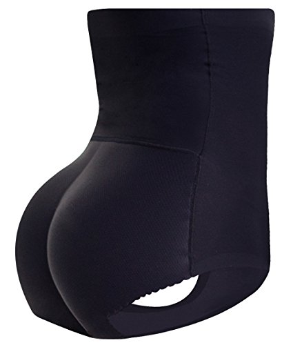 Everbellus Fajas Levanta Gluteos Braguita Moldeadora Bragas con Relleno Nalgas Push Up para Mujer Nero Small