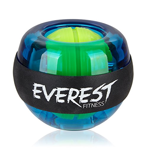 EVEREST FITNESS Bola energética para el Entrenamiento de la Musculatura de la Mano y del Brazo con Cinta de Agarre y Carcasa de Material plástico Muy Resistente - Entrenador Manual, Bola giratoria EVEREST FITNESS Bola energética para el Entrenamiento de la Musculatura de la Mano y del Brazo con Cinta de Agarre y Carcasa de Material plástico Muy Resistente - Entrenador Manual, Bola giratoria