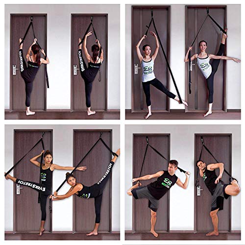 EverStretch Stretching Piernas: Más Flexible con el Entrenador de flexibilidad para Puertas, Equipo Estiramiento Pro para Ballet, Danza, MMA, Taekwondo, Gimnasia. ¡Tu Equipo de Estiramiento portátil!