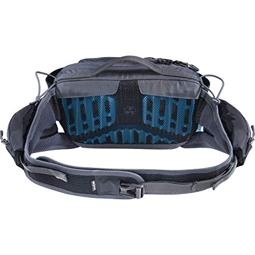 EVOC Sports GmbH Hip Pack Pro 3l + 1, 5l Bladder Riñonera, Unisex Adulto, Negro y Gris Carbono, Talla única