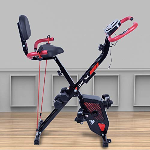 EVOLAND Evolland - Bicicleta estática de Entrenamiento, para Entrenamiento en casa, de Fitness, S-Bike, para Entrenamiento aeróbico, Fitness y X-Bike, 100 kg de Capacidad (X-Design)