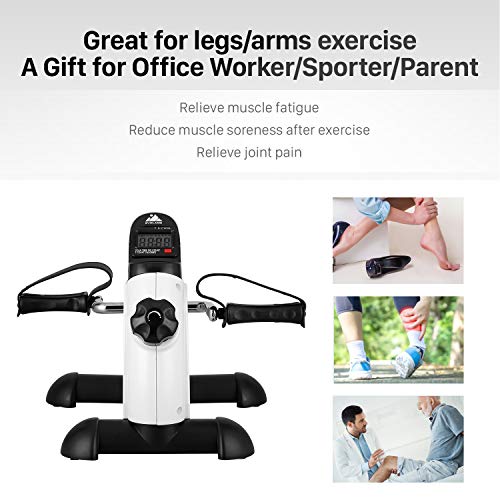 EVOLAND Pedales Estaticos, Mini Bicicleta Estática Plegable, Pedaleador Plegable LCD Pantalla, Máquinas de Brazos y Piernas Entrenamiento Resistencia Ajustable para Hacer Ejercicio en Casa EVOLAND Pedales Estaticos, Mini Bicicleta Estática Plegable, Pedaleador Plegable LCD Pantalla, Máquinas de Brazos y Piernas Entrenamiento Resistencia Ajustable para Hacer Ejercicio en Casa