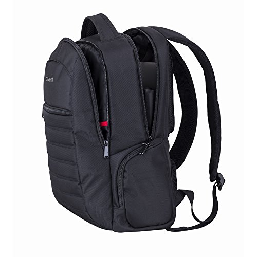 Ewent Urban Mochila para Ordenador Portátil, Maletín Ejecutivo Espacioso, Mochila Escolar Impermeable y Práctica para Viajes, Se Adapta a Portátiles de hasta 15.6" y 17", Color Negro