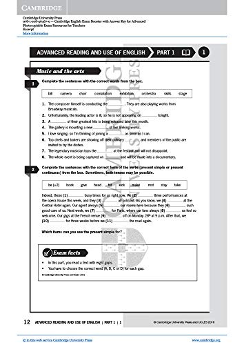 Exam Booster for Advanced. Self-study Edition. Book with Answer Key and Audio. Exam Booster for Advanced. Self-study Edition. Book with Answer Key and Audio.