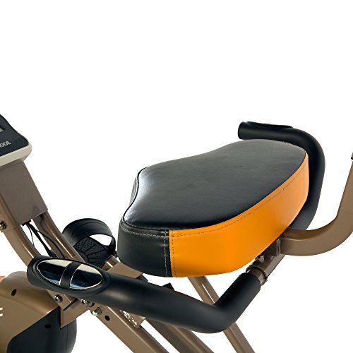 Exerpeutic GOLD 525XLR - Bicicleta estática plegable (peso máximo del usuario de 181 kg)