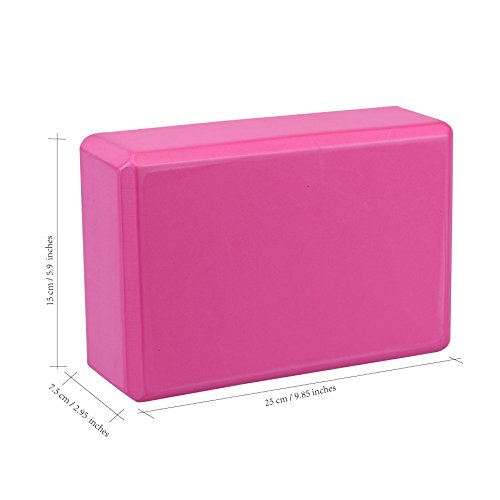 Exerz Bloques de Yoga 2 Piezas - Cómodo Ladrillo Yoga/Bloque de Espuma/Antideslizante - Ligero y fácil de Usar (Rosa) Exerz Bloques de Yoga 2 Piezas - Cómodo Ladrillo Yoga/Bloque de Espuma/Antideslizante - Ligero y fácil de Usar (Rosa)
