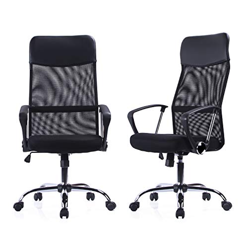 Exofcer Silla de Escritorio giratoria con Respaldo Alto con Malla y Altura Ajustable para el hogar y la Oficina Exofcer Silla de Escritorio giratoria con Respaldo Alto con Malla y Altura Ajustable para el hogar y la Oficina