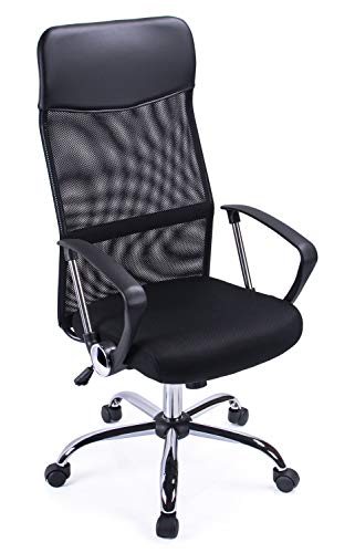 Exofcer Silla de Escritorio giratoria con Respaldo Alto con Malla y Altura Ajustable para el hogar y la Oficina Exofcer Silla de Escritorio giratoria con Respaldo Alto con Malla y Altura Ajustable para el hogar y la Oficina
