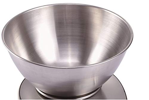 Exzact Básculas de Cocina/Balanza Electrónica/Escala Electrónica con Pantalla Grande y con Cuenco de Acero Inoxidable - 5kg/11lb (EX4350) Exzact Básculas de Cocina/Balanza Electrónica/Escala Electrónica con Pantalla Grande y con Cuenco de Acero Inoxidable - 5kg/11lb (EX4350)