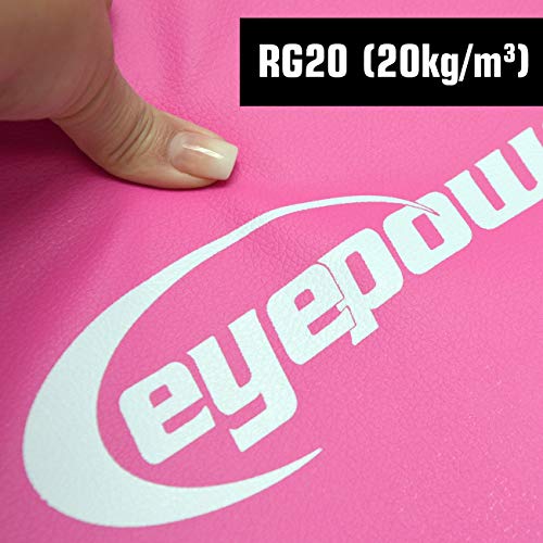 EYEPOWER Colchoneta de Entrenamiento Gimnasia XL 180x60x5cm Plegable Rosa