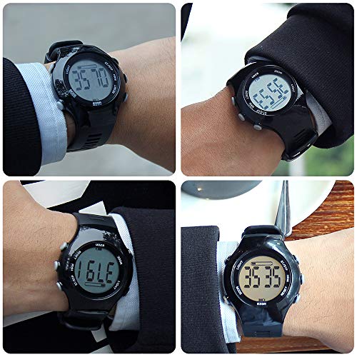 EZON Reloj Deportivo Digital con Monitor de frecuencia cardíaca Podómetro Contador de calorías Cronómetro Temporizador de Cuenta Regresiva (T043A11) EZON Reloj Deportivo Digital con Monitor de frecuencia cardíaca Podómetro Contador de calorías Cronómetro Temporizador de Cuenta Regresiva (T043A11)