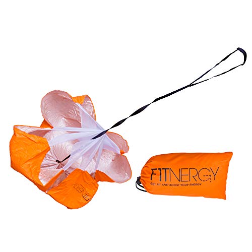 F1TNERGY Paracaídas de Correr Resistencia Mejora Entrenamiento Velocidad Duradero 56" Chute Bolsa Gratis Maximiza Explota Aceleración Fútbol Agilidad Velocidad Cuerda Ejercicio Trotar Atletismo F1TNERGY Paracaídas de Correr Resistencia Mejora Entrenamiento Velocidad Duradero 56" Chute Bolsa Gratis Maximiza Explota Aceleración Fútbol Agilidad Velocidad Cuerda Ejercicio Trotar Atletismo