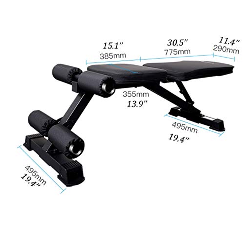 FABAX Banco de Pesas Fitness Equipment Banco de Ejercicio for el Entrenamiento de la Fuerza de Estiramiento AB Ejercicios con Mancuernas Banco Ajustable Banco de Abdominales hasta Banco de Peso FABAX Banco de Pesas Fitness Equipment Banco de Ejercicio for el Entrenamiento de la Fuerza de Estiramiento AB Ejercicios con Mancuernas Banco Ajustable Banco de Abdominales hasta Banco de Peso
