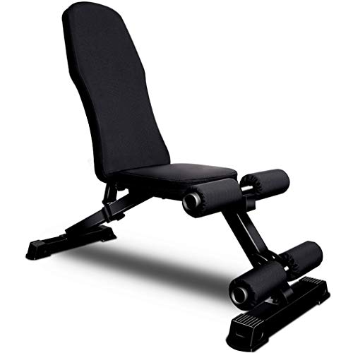 FABAX Banco de Pesas Fitness Equipment Banco de Ejercicio for el Entrenamiento de la Fuerza de Estiramiento AB Ejercicios con Mancuernas Banco Ajustable Banco de Abdominales hasta Banco de Peso