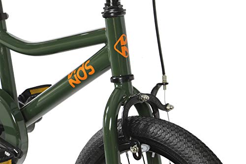 FabricBike Kids - Bicicleta con Pedales para niño y niña, Ruedines de Entrenamiento Desmontables, Frenos, Ruedas 12 y 16 Pulgadas, 4 Colores (Amazon Green, 16": 3-7 Años (Estatura 96cm - 120cm)) FabricBike Kids - Bicicleta con Pedales para niño y niña, Ruedines de Entrenamiento Desmontables, Frenos, Ruedas 12 y 16 Pulgadas, 4 Colores (Amazon Green, 16": 3-7 Años (Estatura 96cm - 120cm))
