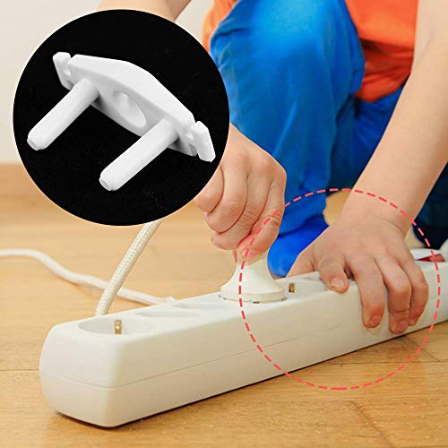 Fabur Protector Enchufe Seguridad para niños Europeo 20 PCS blanco