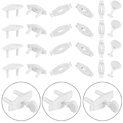 Fabur Protector Enchufe Seguridad para niños Europeo 20 PCS blanco