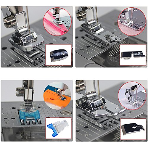 Faburo 11 Piezas Prensatelas Accesorios para Máquina de coser Faburo 11 Piezas Prensatelas Accesorios para Máquina de coser