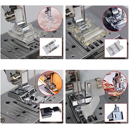 Faburo 11 Piezas Prensatelas Accesorios para Máquina de coser Faburo 11 Piezas Prensatelas Accesorios para Máquina de coser