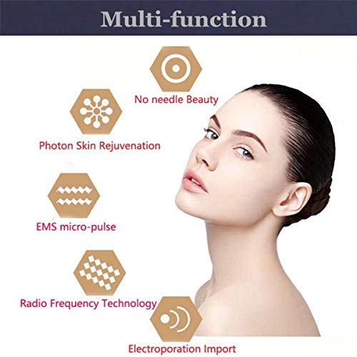 Facial Aparato Radiofrecuencia, 6 Modos de Terapia de luz LED, Antiarrugas, Anti-envejecimiento, Rejuvenecimiento, Limpieza Profunda Facial Aparato Radiofrecuencia, 6 Modos de Terapia de luz LED, Antiarrugas, Anti-envejecimiento, Rejuvenecimiento, Limpieza Profunda