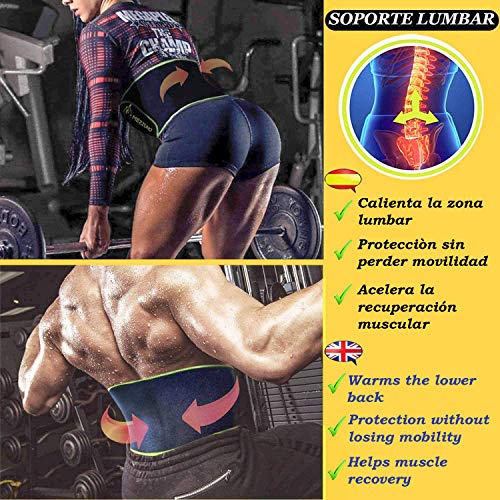 Faja Reductora Mujer y Hombre de Neopreno, Fajas Reductoras Adelgazantes Mujer para Gimnasio, Cinturón Lumbar Abdominal de Ayuda para Sudar y Hacer Deporte, Incluye Riñonera Deportiva, Verde S-M Faja Reductora Mujer y Hombre de Neopreno, Fajas Reductoras Adelgazantes Mujer para Gimnasio, Cinturón Lumbar Abdominal de Ayuda para Sudar y Hacer Deporte, Incluye Riñonera Deportiva, Verde S-M