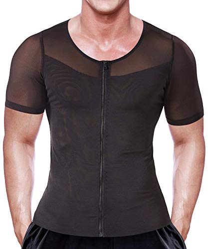 Faja Reductora Para Hombre Con Camisa De Compresión Con Cremallera Fajas Delgadas Faja Reductora Para Hombre Con Camisa De Compresión Con Cremallera Fajas Delgadas