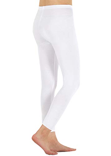 FALARY Leggings Mujer Mallas Pantalones Largos Deportivas Casuales para Dama Blanco XL