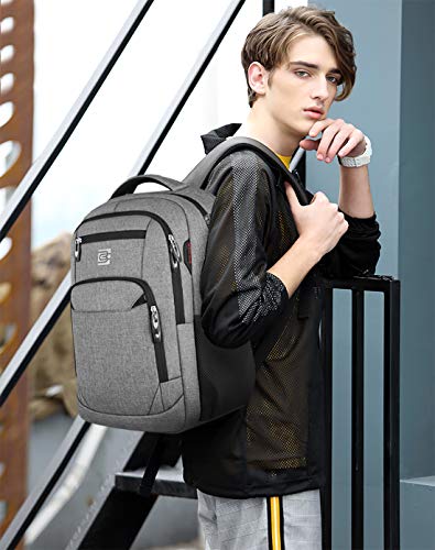 FANDARE Mochila Antirrobo Impermeable Mochila para Portátil de hasta 15.6 Multiusos Mochilas Escolares con Puerto de Carga USB para Diario Negocio Trabajo Unisexo Viaje Bolsas Escolares Gris FANDARE Mochila Antirrobo Impermeable Mochila para Portátil de hasta 15.6 Multiusos Mochilas Escolares con Puerto de Carga USB para Diario Negocio Trabajo Unisexo Viaje Bolsas Escolares Gris