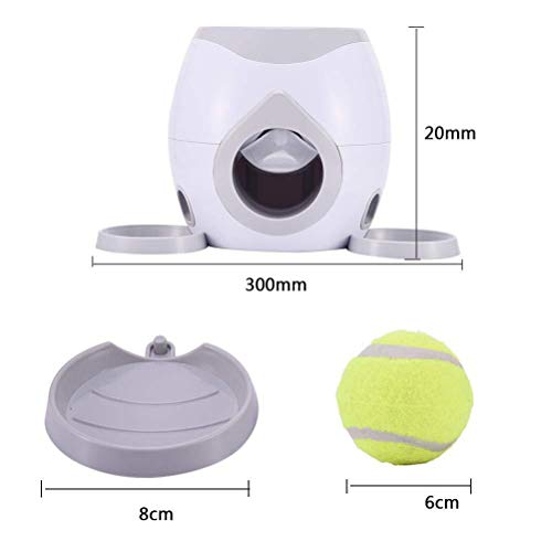 Fangteke Alimentador Automático de Mascotas Alimentador de Juguete de Recompensa para Perros Lanzador de Pelotas de Tenis Juguetes de Entrenamiento para Perros Máquina de Lanzar Bolas Fangteke Alimentador Automático de Mascotas Alimentador de Juguete de Recompensa para Perros Lanzador de Pelotas de Tenis Juguetes de Entrenamiento para Perros Máquina de Lanzar Bolas
