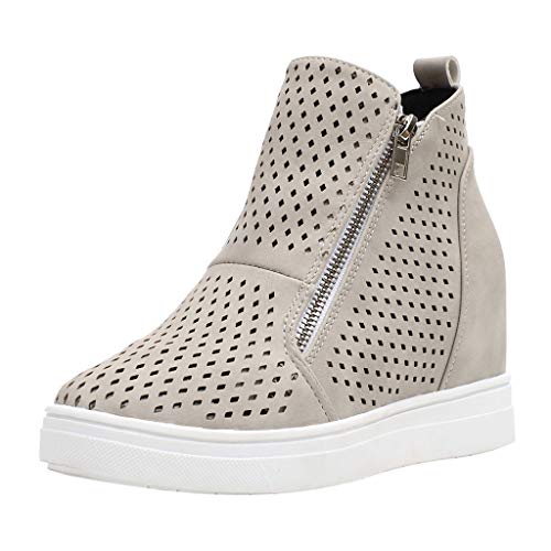 Fannyfuny Zapatos para Correr Casuales Zapatillas Deporte Zapatillas Deportivas Gimnasio Running Transpirable Aumentar Altos Sneakers Transpirables Fitness Comodos Zapatillas