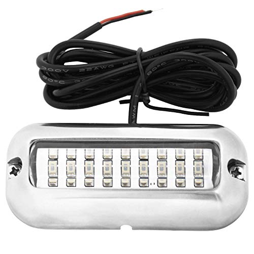 Fansport 27 LED Luces Barco Lámpara De Navegación, Inoxidable Barras De Luz Lampara Subacuatica para Barco Luces a Prueba De Agua(Weiß