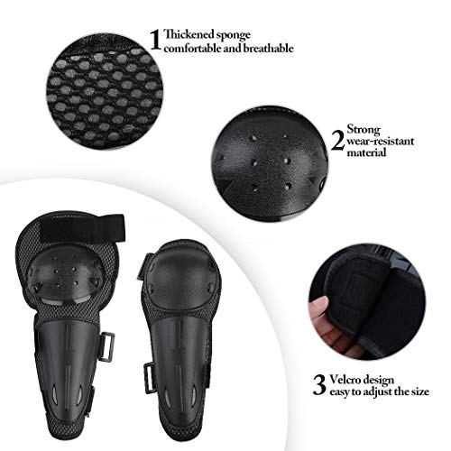 Fansport 5 Piezas Motos Ropa Protectora Niños,Rodillera Transpirable Protector de Pecho Equipo de protección para Motocross,Ciclismo,Esquí,Patinaje Fansport 5 Piezas Motos Ropa Protectora Niños,Rodillera Transpirable Protector de Pecho Equipo de protección para Motocross,Ciclismo,Esquí,Patinaje
