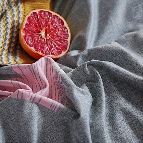Fansu Elegante Juego de Ropa de Cama de 4 Piezas Juego de Fundas de Edredón Incluye 1 Funda Nórdica y 1 Sábana encimera 2 Funda de Almohada (Cama 90-150x200cm,Corazón - Gris Rosa) Fansu Elegante Juego de Ropa de Cama de 4 Piezas Juego de Fundas de Edredón Incluye 1 Funda Nórdica y 1 Sábana encimera 2 Funda de Almohada (Cama 90-150x200cm,Corazón - Gris Rosa)