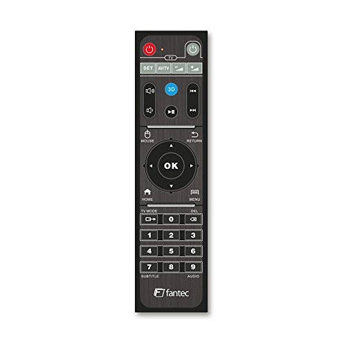 Fantec 4KP6800 - Reproductor Multimedia Android para TV (4K, HD, WiFi, admite Disco Duro SATA de 3.5", Android 7.0) Color Negro
