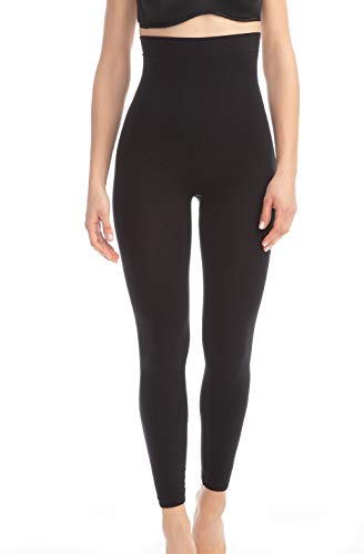 Farmacell 133 (Negro, S/M) Pantalones Leggings de Talle Alto con Efecto masajeador y Anti-Celulitis