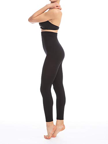 Farmacell 133 (Negro, S/M) Pantalones Leggings de Talle Alto con Efecto masajeador y Anti-Celulitis