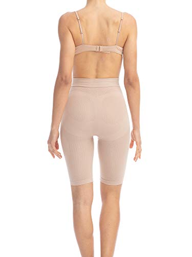 Farmacell 312 (Carne, S/M) Faja Pantalon Moldeadora y contenitiva con Efecto masajeador y Anti-Celulitis