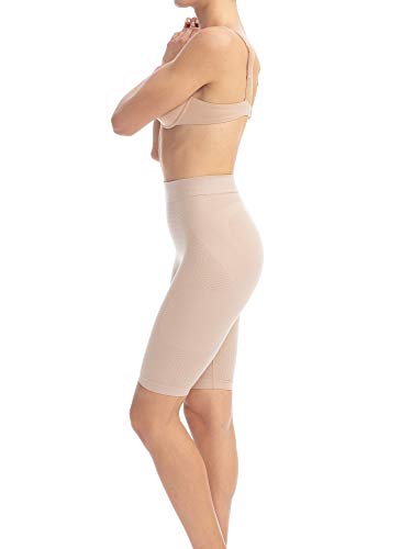 Farmacell 312 (Carne, S/M) Faja Pantalon Moldeadora y contenitiva con Efecto masajeador y Anti-Celulitis