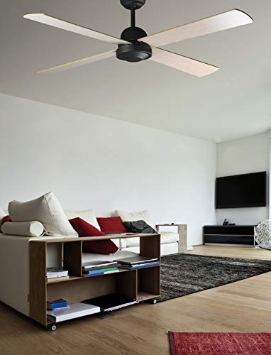 FARO BARCELONA 33288 - Ibiza Ventilador de Techo sin luz, Acero y Palas Madera Plywood (Bombilla no incluida) FARO BARCELONA 33288 - Ibiza Ventilador de Techo sin luz, Acero y Palas Madera Plywood (Bombilla no incluida)