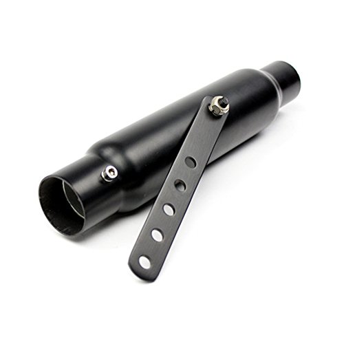 Fast Pro Tubo de Escape Universal para Motocicleta 3,81 cm, Entrada OD, 30 cm de Corto, para Harley Cafe Racer, Bobber Custom, Color Negro Fast Pro Tubo de Escape Universal para Motocicleta 3,81 cm, Entrada OD, 30 cm de Corto, para Harley Cafe Racer, Bobber Custom, Color Negro