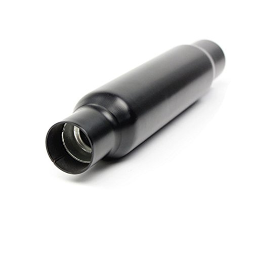 Fast Pro Tubo de Escape Universal para Motocicleta 3,81 cm, Entrada OD, 30 cm de Corto, para Harley Cafe Racer, Bobber Custom, Color Negro Fast Pro Tubo de Escape Universal para Motocicleta 3,81 cm, Entrada OD, 30 cm de Corto, para Harley Cafe Racer, Bobber Custom, Color Negro
