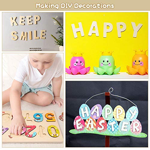 FAVENGO 216 pcs Letras Mayúsculas Madera y Numero de Madera Letras de Madera Decorativas y Numero del 0 al 9 Letras Mayúsculas 26 Alfabeto Madera para Decorar Enseñar Niños Manualidades con Bandeja FAVENGO 216 pcs Letras Mayúsculas Madera y Numero de Madera Letras de Madera Decorativas y Numero del 0 al 9 Letras Mayúsculas 26 Alfabeto Madera para Decorar Enseñar Niños Manualidades con Bandeja